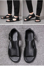 Load image into Gallery viewer, TriumphTrek™ -   Men&#39;s Genuine Leather Slip-On Sandals
