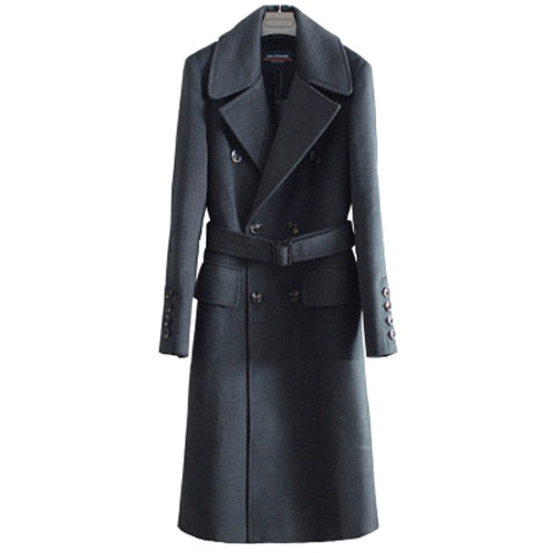 Marven  Knee Long Wool Overcoat