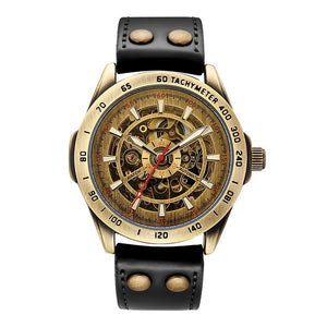 Automatic Steampunk Skeleton Vintage Wristwatch