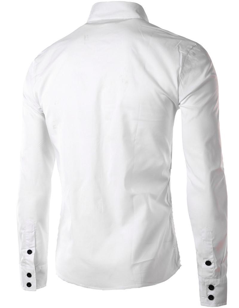 Men Elegant Fashion Long Sleeve Shirt