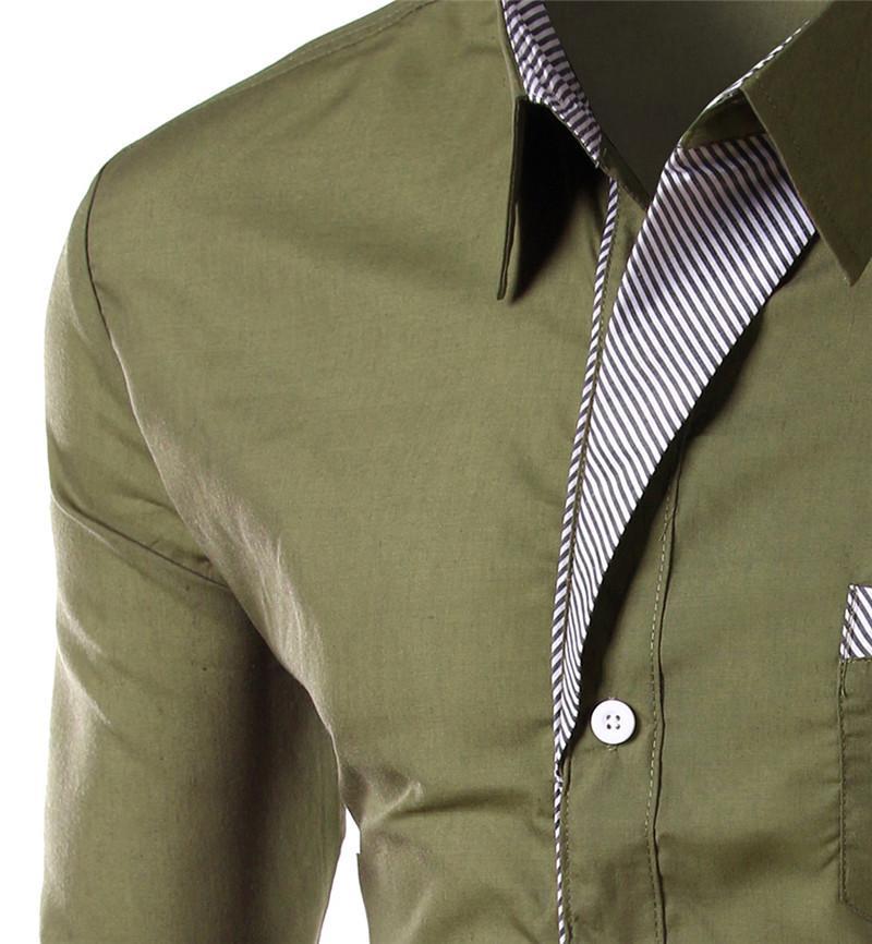 Men Elegant Fashion Long Sleeve Shirt