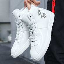 Load image into Gallery viewer, Men Plain Shiny Color Ankle Sneakers
