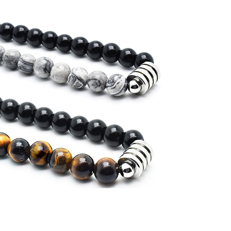 Osi Natural Tiger Eye Stone Bead Necklace