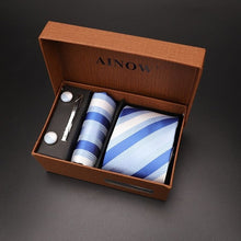 Load image into Gallery viewer, Nick Elegant Silk 4 Piece Suit Accessory Set
