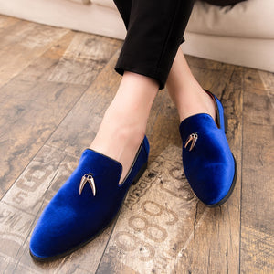 StylishSole™ - Men Velvet Flat Loafers
