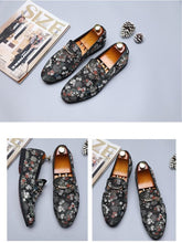 Load image into Gallery viewer, Men Casual Embroider Elegant Fashion Flats Shoes
