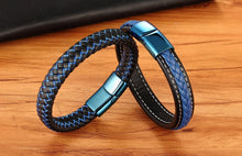 Load image into Gallery viewer, Kyle Classic Luxury Leather Men&#39;s Bracelet
