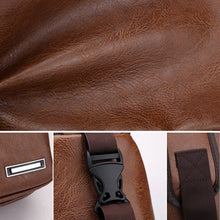 Load image into Gallery viewer, USB Sling Biker Satchel
