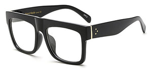 Men Flat Top Super-square Sunglasses