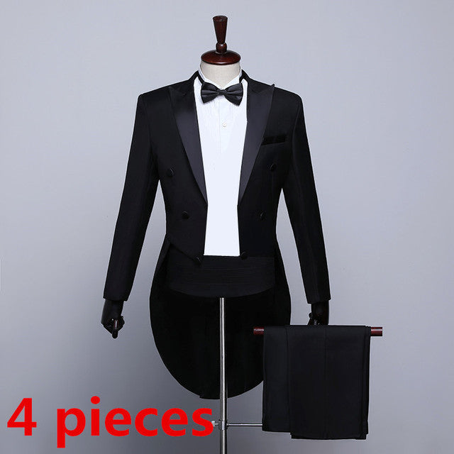 Male Classic Tailcoat Tuxedo Suits