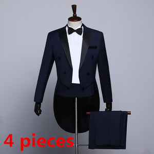 Male Classic Tailcoat Tuxedo Suits