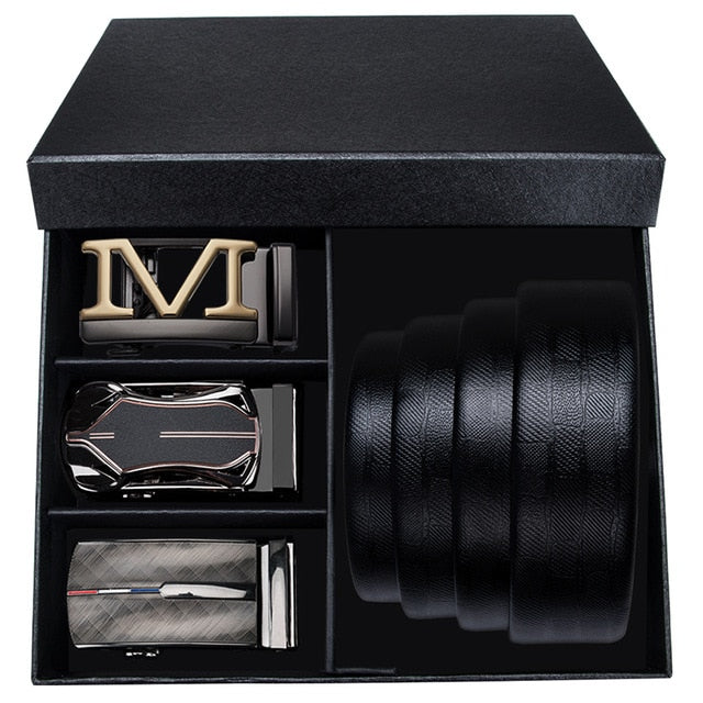 SP Genuine Leather Auto Buckle Belt