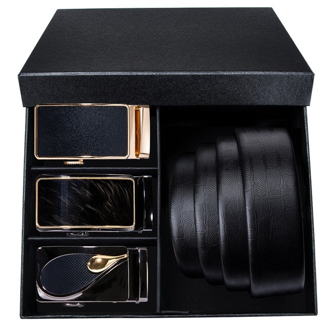 SP Genuine Leather Auto Buckle Belt