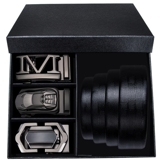 SP Genuine Leather Auto Buckle Belt