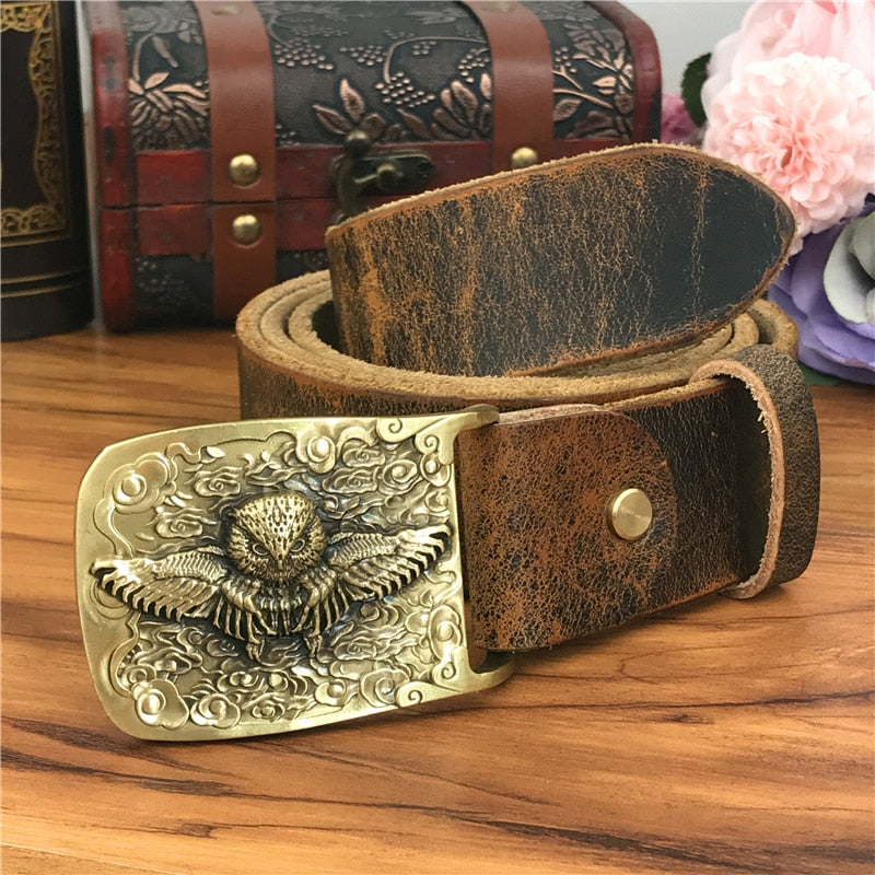 SP Cowboy Style Men leather belt