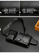 Load image into Gallery viewer, Luxury Waist Pack Men LeatherPack Chest Bag
