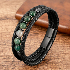 Men Multilayer Leather Bracelets