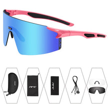 Load image into Gallery viewer, NRC 3 Lens UV400 Cycling Sunglasses TR90 Sports Bicycle Glasses MTB Mountain Bike Fishing Hiking Riding Eyewear for men women
