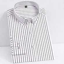 Load image into Gallery viewer, Casual Non-Iron Stretch Long Sleeve Striped Dress Shirt
