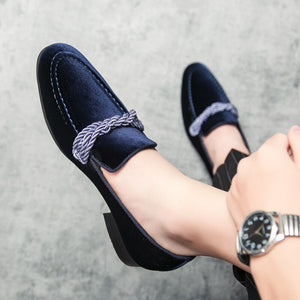 Men's Formal Velvet Comfy Moccasin Footwear