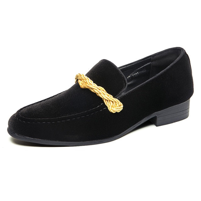 Men's Formal Velvet Comfy Moccasin Footwear