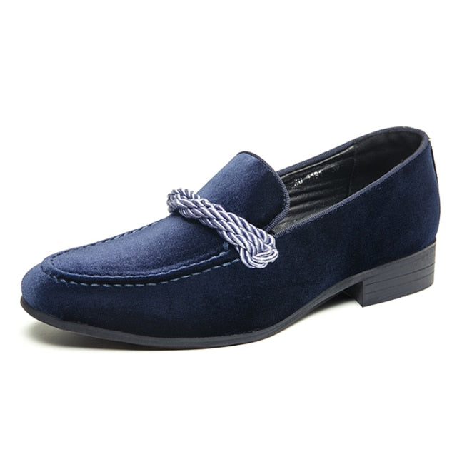 Men's Formal Velvet Comfy Moccasin Footwear