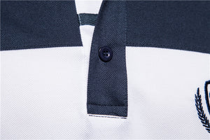 Men's Polo Shirt Summer Patchwork