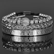 Load image into Gallery viewer, Handmade Bracelet with Micro Pave Skeleton Skull

