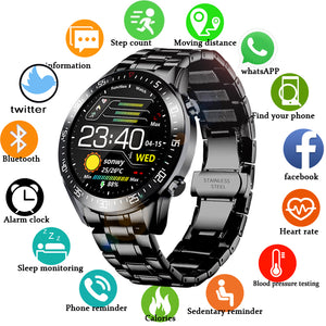 Touch Screen Mens Smart Watch IP68 Waterproof