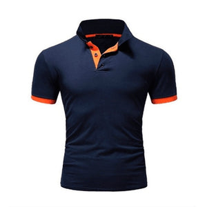 Slim Fit Polo Shirt Men Fashion