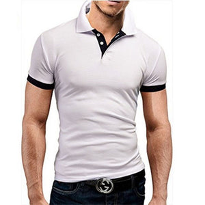 Slim Fit Polo Shirt Men Fashion