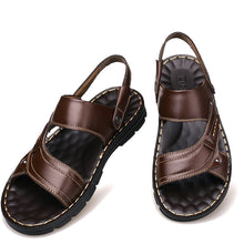 Load image into Gallery viewer, Men&#39;s Non-slip Leather Sandals.jpg
