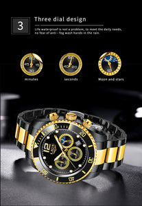 Men Business Stainless Luxury Watch - Quartz