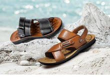 Load image into Gallery viewer, TerraTrek™ -Men&#39;s Casual Leather Slides
