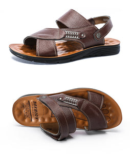 TerraTrek™ -Men's Casual Leather Slides