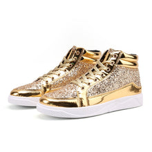 Load image into Gallery viewer, Sequin Men PU Leather Casual Fashion Sneakers
