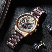 Load image into Gallery viewer, Mens Luxury Casual Quartz Wristwatches with Luminous Sport Chronograph Clock

