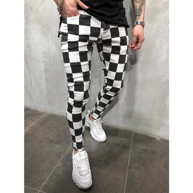 CheckeredChic™ -Slim Comfortable Plaid Pencil Pants