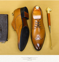 Load image into Gallery viewer, Oxford Formal Business Lace-up Full Grain Leather Shoes
