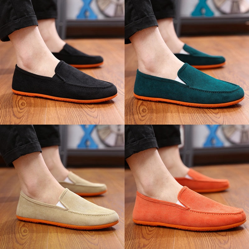 Men's Variety of Color Canvas Peas Shoes Trendy Lazy Casual Large