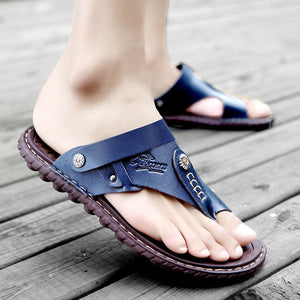 SunTrek ™ -Leather Flip Flops Sandals