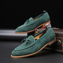 Load image into Gallery viewer, Men Suede Leather Loafer Shoes

