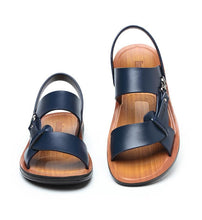 Load image into Gallery viewer, SunGlide™ -Men&#39;s Open-Toed Leather Beach Sandals
