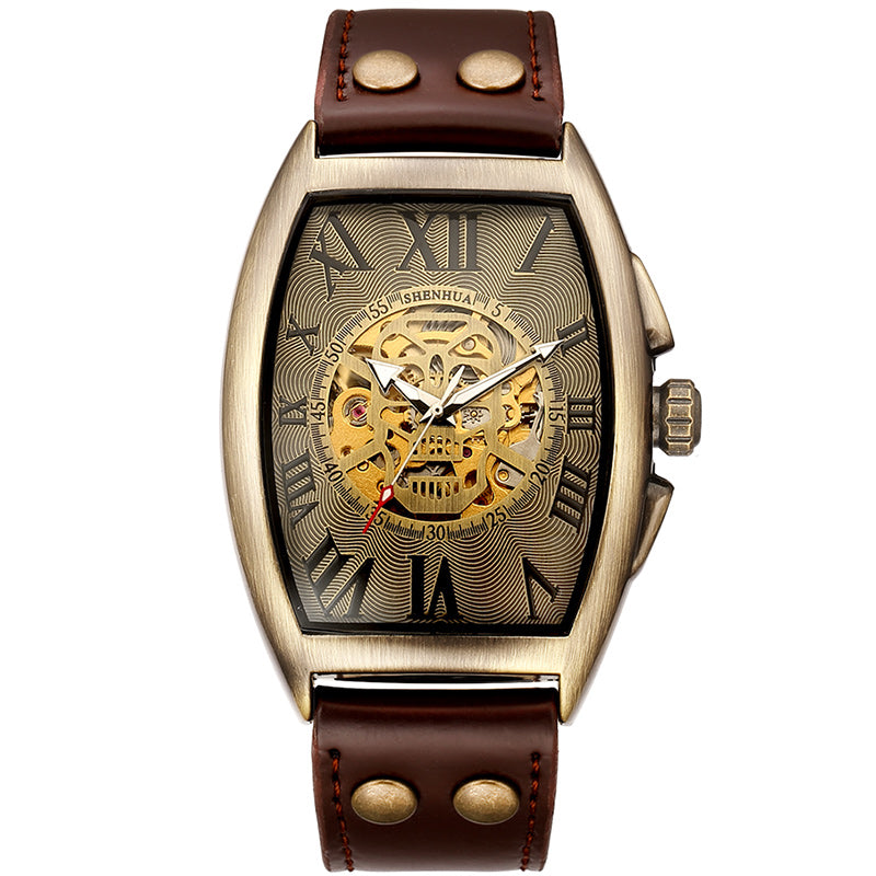 Automatic Steampunk Skeleton Vintage Wristwatch