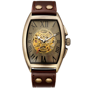 Automatic Steampunk Skeleton Vintage Wristwatch