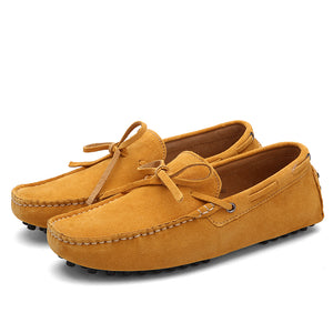 Men Casual Suede Genuine Leather Slip-On Shoes