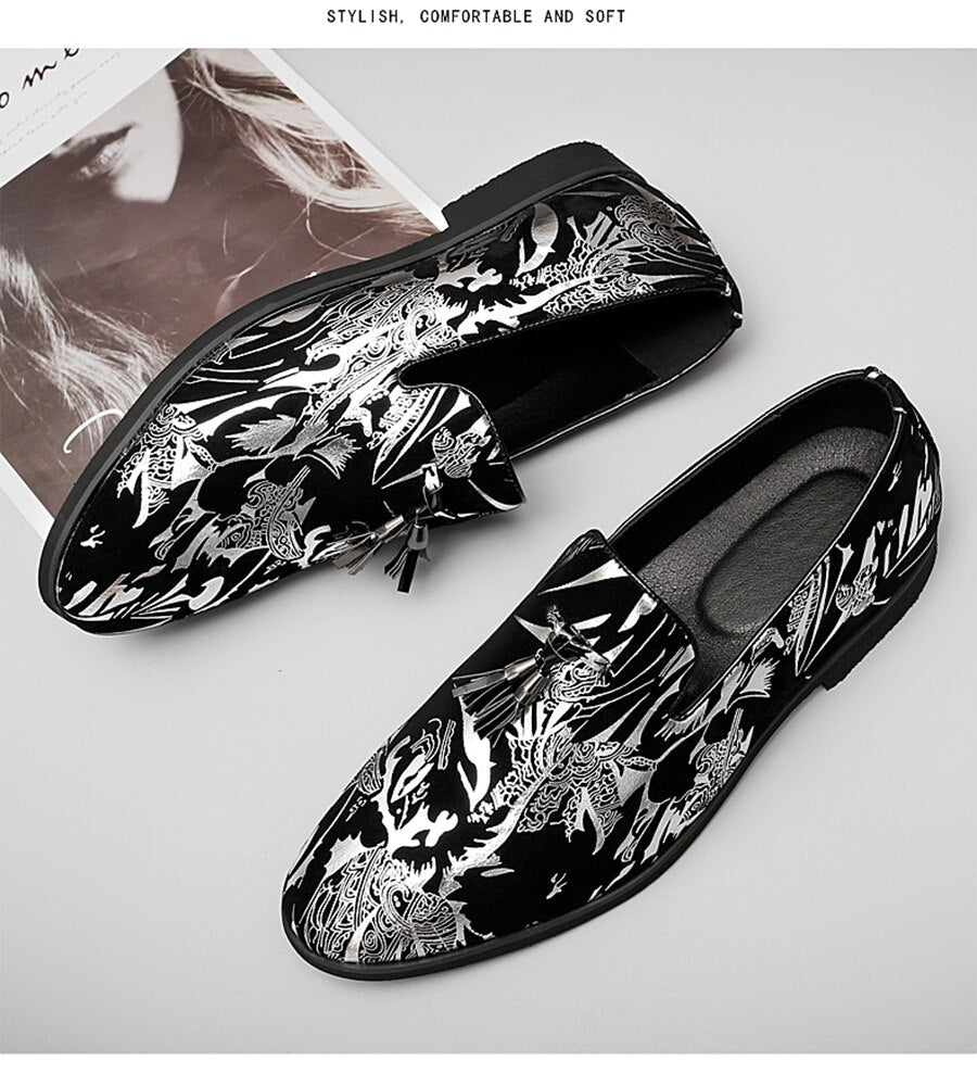 Men's Casual Embroidery Loafers