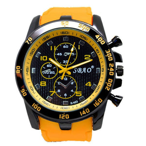 Stainless Steel Luxury Sport Analog Quartz Modern Men Fashion Wrist Watch