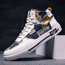 Load image into Gallery viewer, SM Lace-up High-top Sneakers
