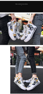 SM Lace-up High-top Sneakers
